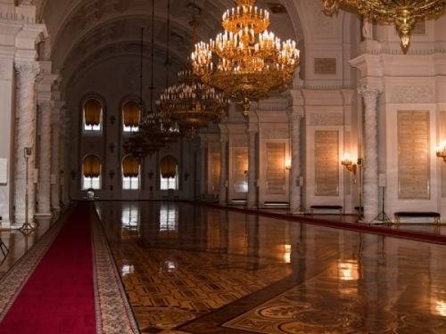 harvestheart:The Grand Kremlin PalaceI want to wear fluffy socks and slide all over this floor or ma