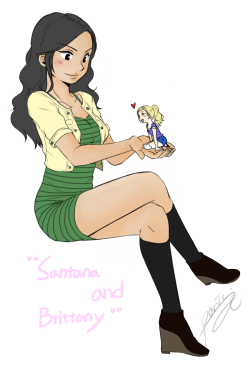 panic-j:  i love santana!!! she so beautiful XD~~~~!!! and i love too brittany she so cute! but my draw…….  ;(…. sorry… 