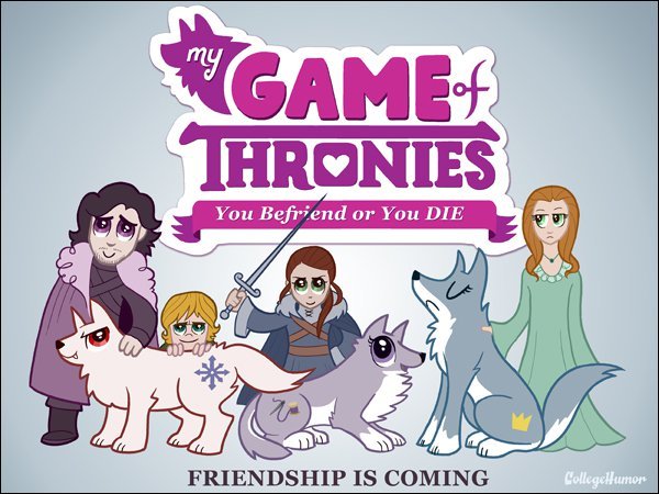thedailywhat:  Mashup of the Day: The Game of Thrones x My Little Pony mashup up