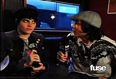 will-you-pray-for-me:  youucannotdestroyme:  falloutpeterick:  staceyx3:  takemyfuckinhand:  Interviewer: Does Gerard sleep naked? Frank: Yes. Gerard: NO. Frank: You did when you slept with me. You said it had to be that way.  GERARDS FACE      omfg 