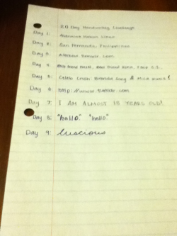 Day 9: Hand write your favorite word. luscious &hellip; it just rolls off your tongue haha. SAY IT SAY IT SAY IT!