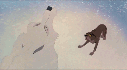 tessellation29:  lupinstimeofthemonth:  sebviously:   “Let me tell you something, Balto. A dog cannot make this journey alone, but maybe a wolf can.” - Boris   One of the greatest scenes in movie history.  stunning.  goosebumps. every time. The soundtrack