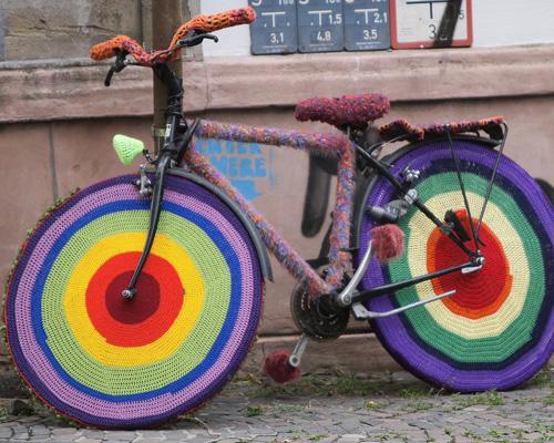 A “knitted” bicycle sits in downtown Saarbruecken, Germany, on July 24. Guerilla knitting, also known as “knit graffiti” and “yarnbombing” involves knitting around everyday objects like trees, pillars and statues.
The week in photos