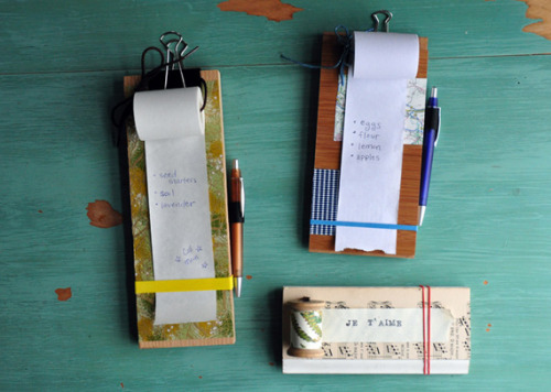 Etsy How To Make a Hanging Notebook. Not the fastest tutorial to finish, but I love these for gifts.