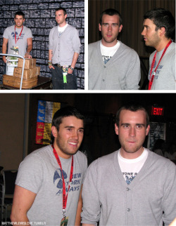 matthewlewislove:  Matthew Lewis and his brother, Anthony Lewis at the DragonCon 2008 Yule Ball   God bless their mom. 