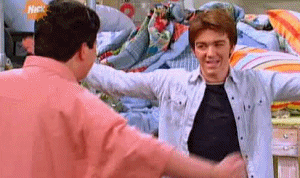 jennytinkler:  HUG ME, BROTHA!      