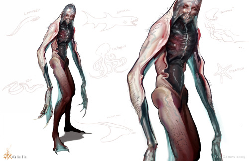 maliciousbee:  Aqua Splicer concepts by Colin Fix 