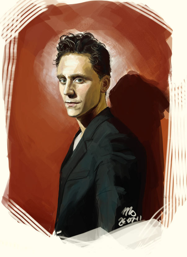 peira:  Tom Hiddleston portrait by Mollusque  http://mollusque.deviantart.com/ 