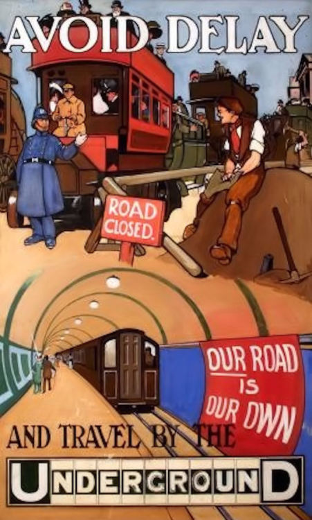 1910 London Underground poster.  Things were very different then.