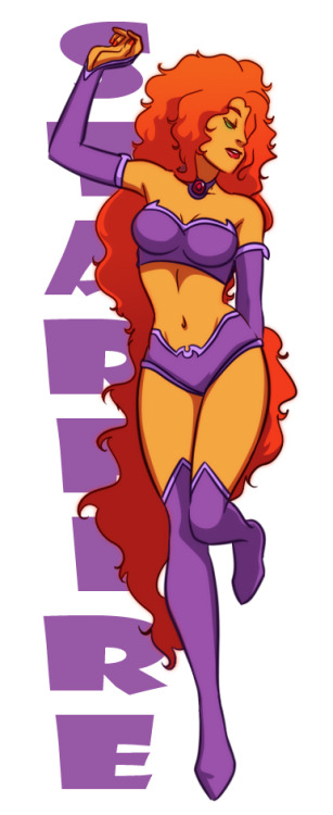 thanosisabutt:gabzilla-z:Must draw more Starfire.This one is for discowing and assgardian :)I KINDA 