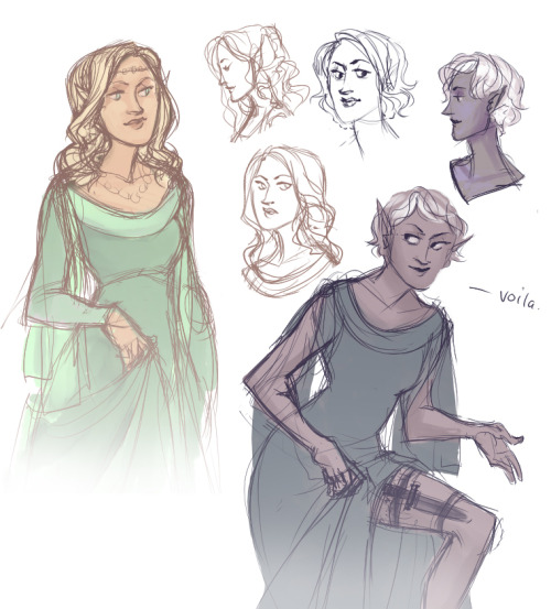 In the process of inventing a fancy elf lady who is secretly an ASSASSIN