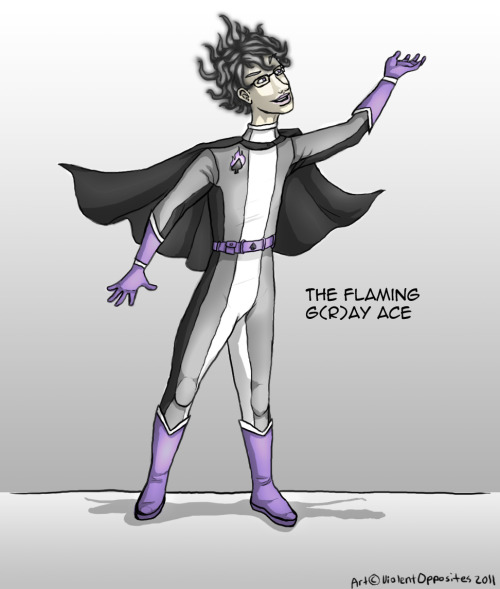 Here&rsquo;s the art for Pianycist&rsquo;s super alter-ego: The Flaming G&reg;ay Ace. - Violent Oppo