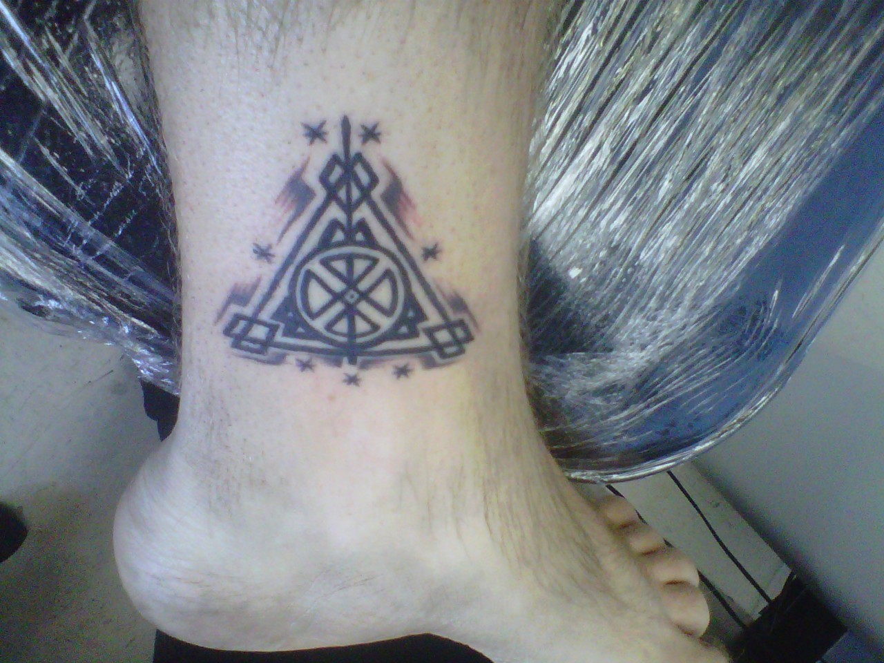 Harry Potter Tattoos — A celtic twist on the deathly hallows with the hp...
