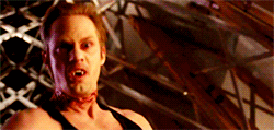 previouslyserjaime:  Sookie: Eric! Do NOT kill him!Jason: Kill him! Kill the motherfucker!Newlin: