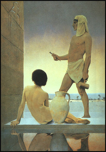 defterisk:  Maxfield Parrish, Egypt (1902) 