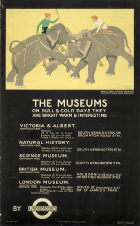 London&rsquo;s Museums by Tube, 1921