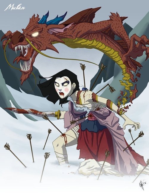 kdal1994:fuckeatkilldie:That’s actually pretty radMulan and Pocahontas look badass