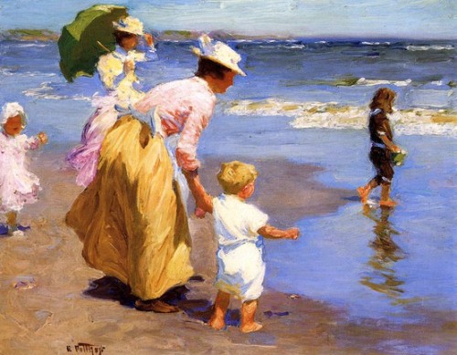 At the Beach, Edward Potthast