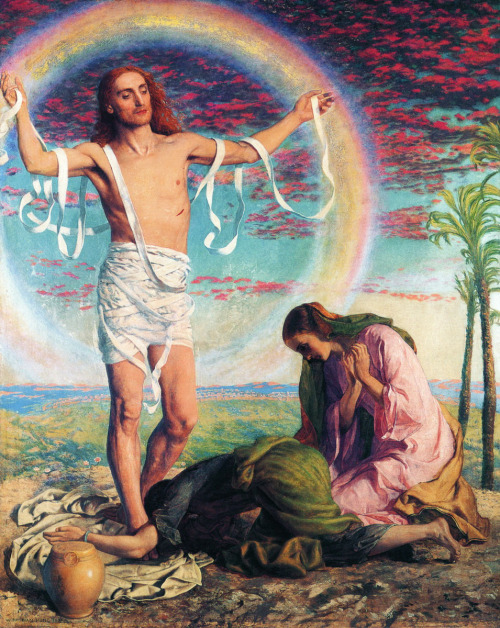 fuckyeahpreraphaelites:Christ and the Two MarysWilliam Holman Hunt 