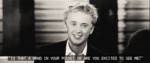  Tom: Harry Potter seems to be a never-ending  innuendos. “Can I ride on your broomstick?”