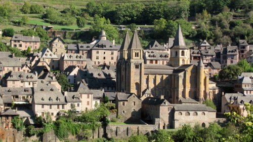 The Abbey of Saint Foy, Conques, France, was one of many such abbeys to be built along the pilgrimag