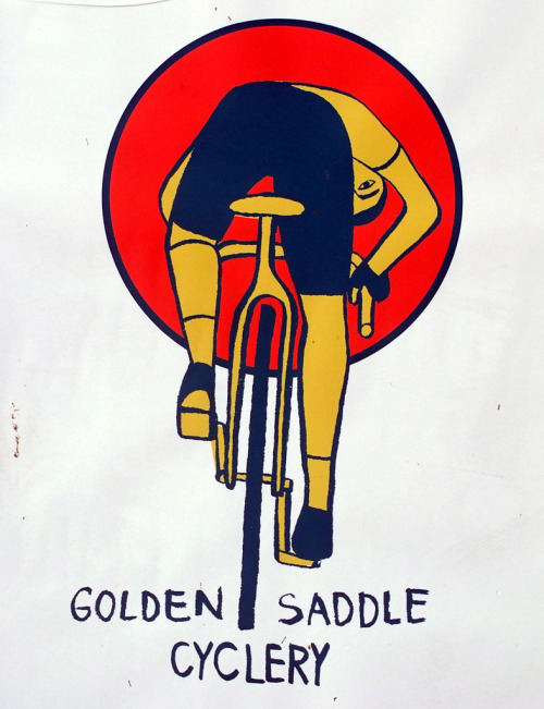 by golden saddle.