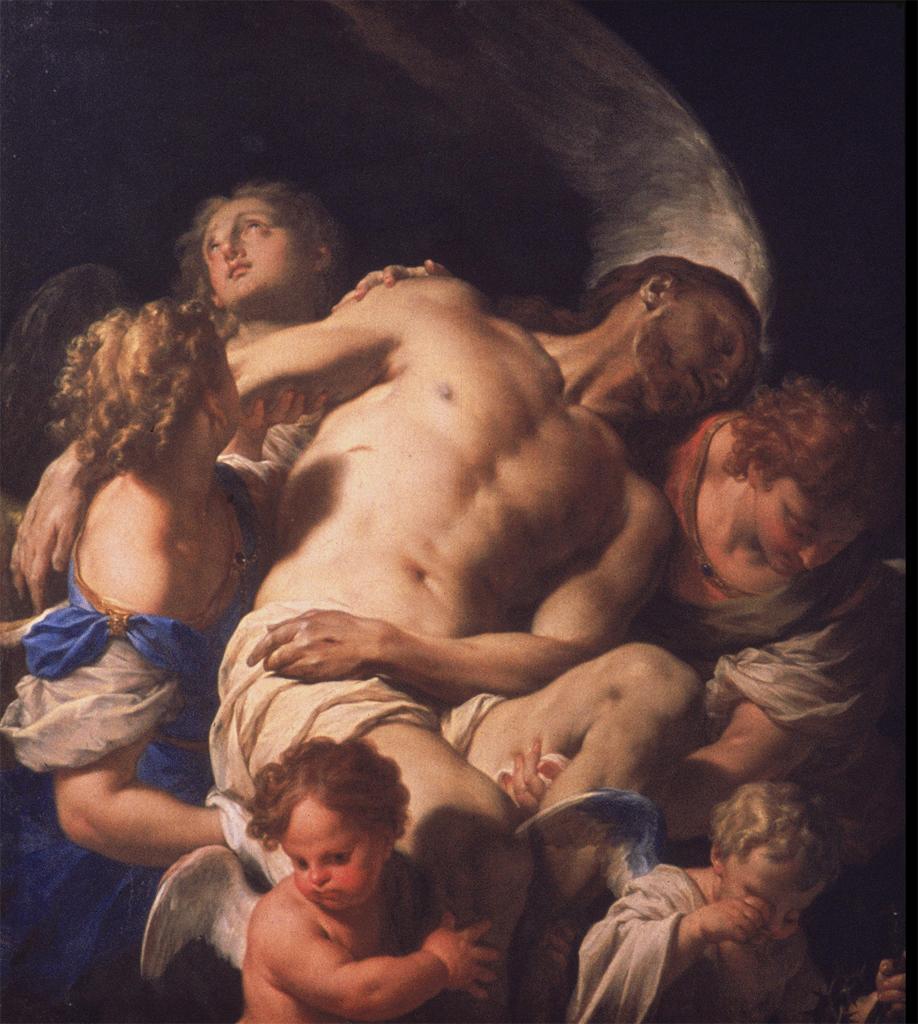 necspenecmetu:  Francesco Trevisani, Dead Christ Supported by Angels, late 17th century