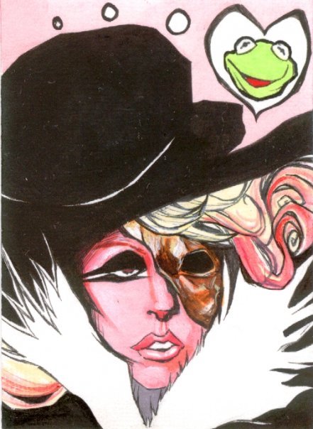 An Illustration Given To Lady Gaga Herself Created By Me. Gaga Thinking About Her Date To The Vmas...oh