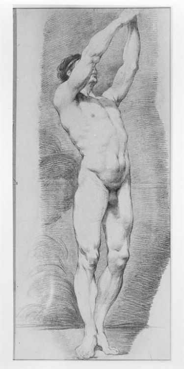 necspenecmetu: Charles-Andre van Loo, Male Nude, mid 18th century