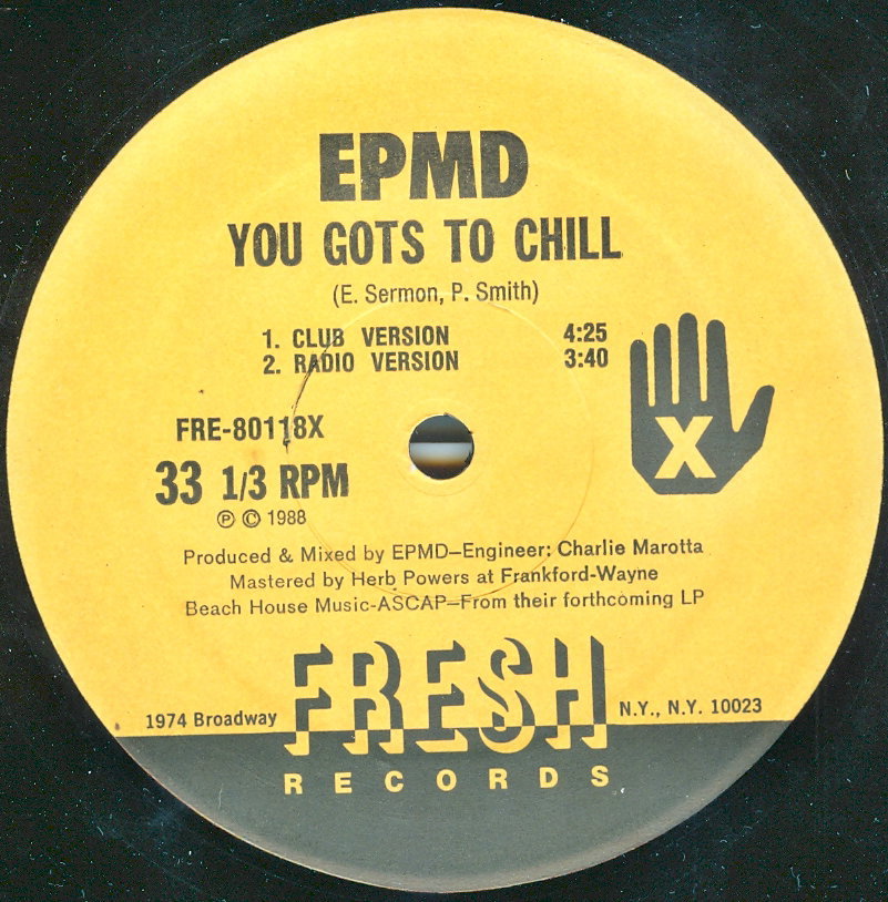 YOU GOTS TO CHILL  Club Version  Radio Version  Dub Version  Acapella  Dubapella