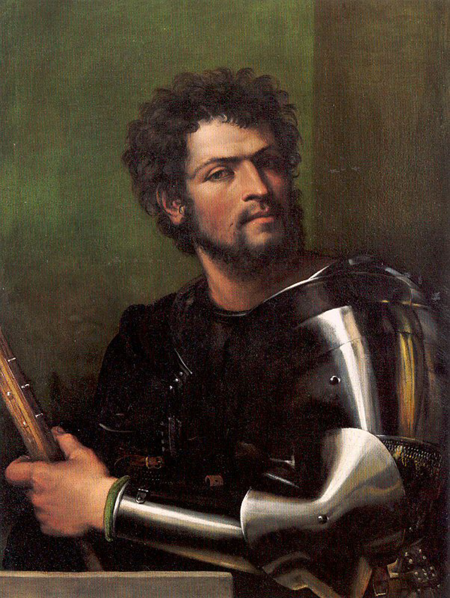 necspenecmetu:  Sebastiano del Piombo, Portrait of a Man in Armor, 1512-3 