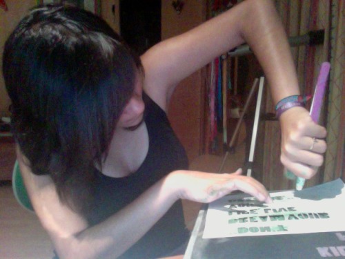 Still working hard in my binder&hellip;With a toothbrush&hellip;It&rsquo;s almost finish