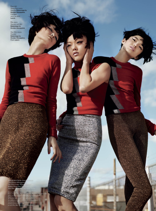 minoritymodels: Wang Xiao Rila Fukushima Xiao Wen Ju V Magazine