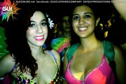 fearandloathing420:  I found pictures of Ashley &amp; I at Audiotistic this past weekend!  i was sweating like a fucking slave up in the trance stage. Ill post more :)  meeee &amp; kassie &lt;3