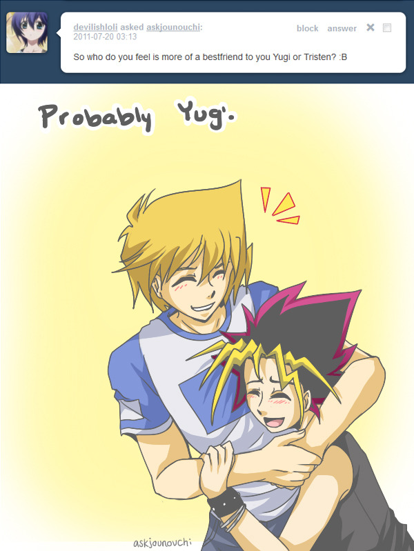 askjounouchi:  Tristan an’ I are close, but I think we’re more like brothers.
