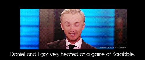  George: Did you end up taking a moment with the rest of the cast and -Tom: Yeah,
