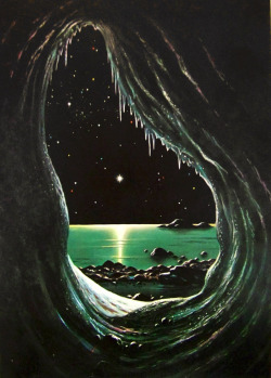 dreamfuzzin:  Pluto Ice Cave | DAVID HARDY