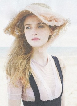 Amanda Norgaard by Arthur Elgort in Teen Vogue