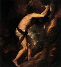 androphilia:  Sisyphus By Titian, 1548-1549