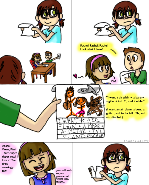diagron-alleyy:  A random Rucy Faberry comic - 2/3 (P.S.: “Finn has always been dubious…”) Previous Page 