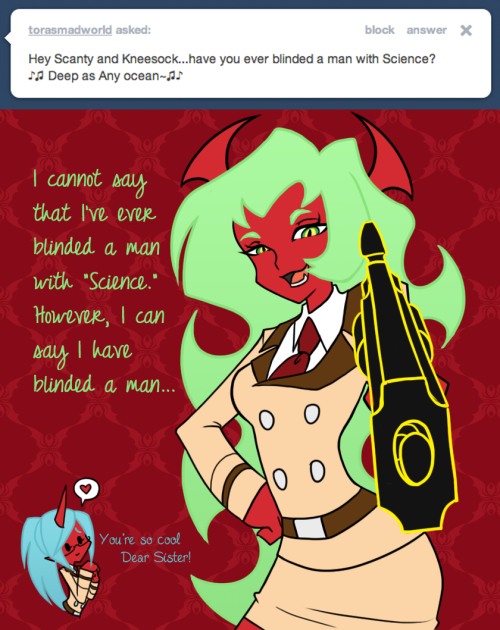 Ask The Demon Sisters, Scanty & Kneesocks
