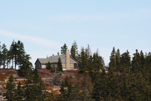 Houses near Vinelhaven, off the shore of Rockland, Maine, where we honeymooned. I loved the architec