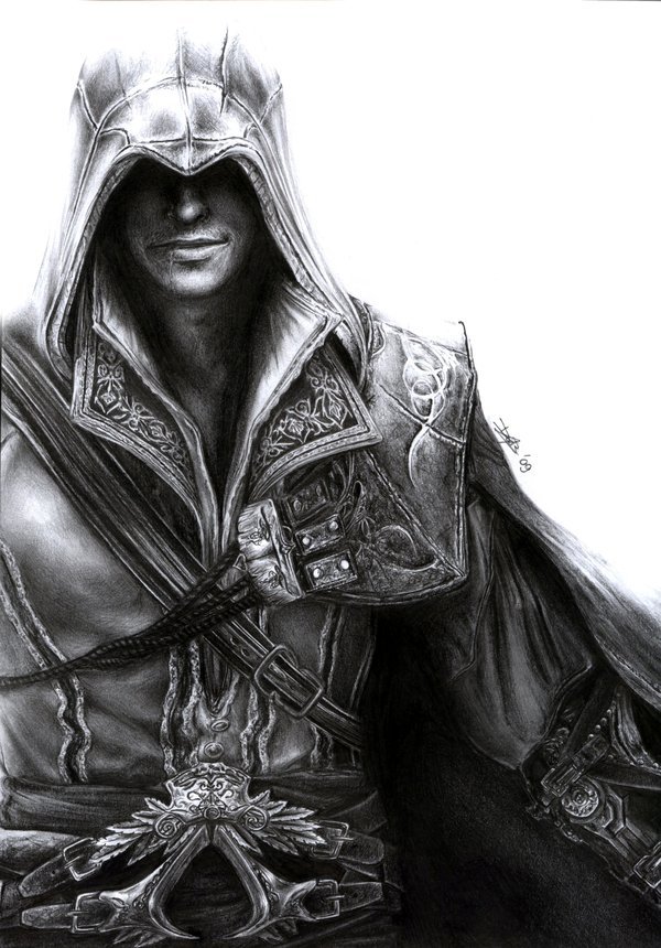 geeksngamers:  Ezio - by Daisy Van Den Berg 