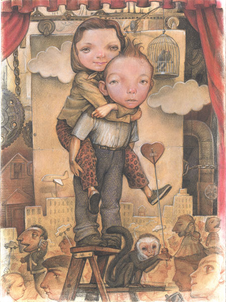 psychicdisco:  Above It All  - mixed media on paper - 2006 
