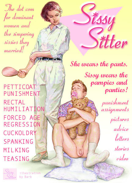 Barbara O’Toole’s cover art from SissySitter.com, an off-shoot of Hubbies.com and WhAP! 