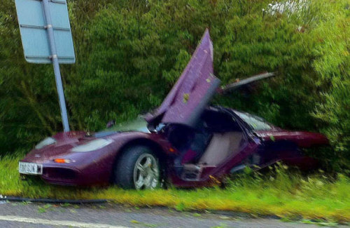 froghat:  howtotrainyourjonsi:  thedailywhat:  Celebrity Car Crash of the Day: Rowan Atkinson, the British actor best known as Mr. Bean and/or Edmund Blackadder, was injured in a car accident yesterday on the A605 in Haddon, Cambridgeshire. According