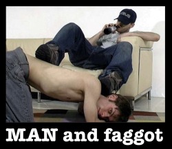 obeythestraightman:  You’re staying down there until the baseball game is over, fag. 