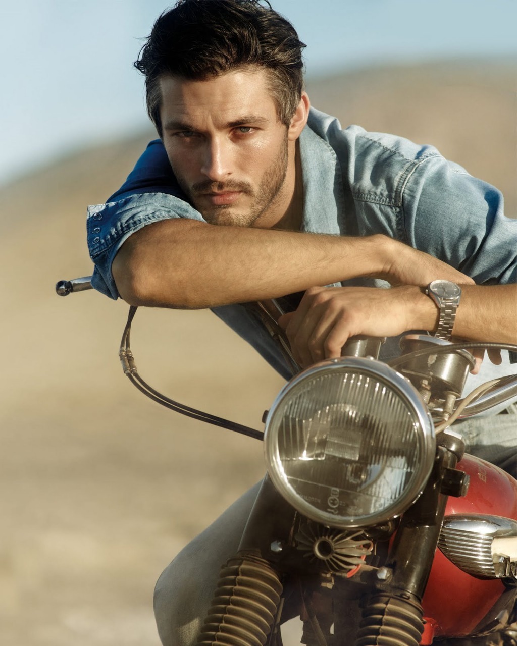 salas-llc:  Rugged denim shirts will survive any sport activity