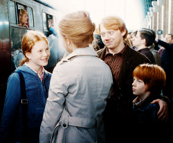 sundaystorms:  Mr and Mrs Weasley and their two kids. 