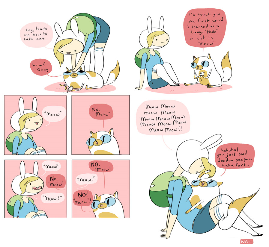 yamino:  solo-dono:  lovelyolchap:  Awesome Adventure Time comic strips by Natasha